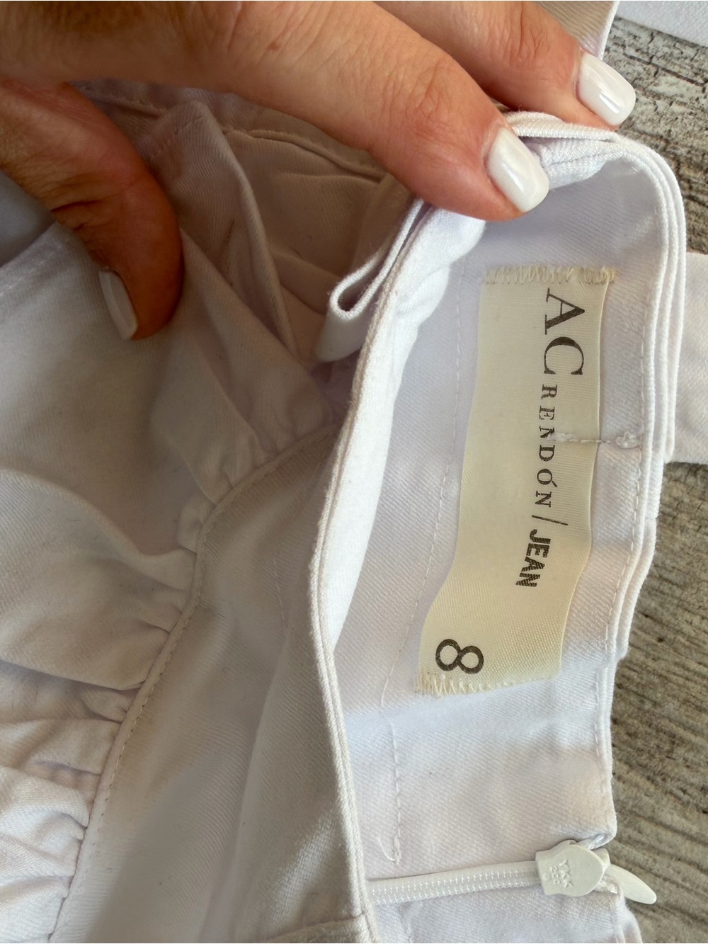 Girls White  Ruffle Skort - Picture 3 of 3
